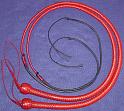 3ft Red 16 plait matched snake whip pair I